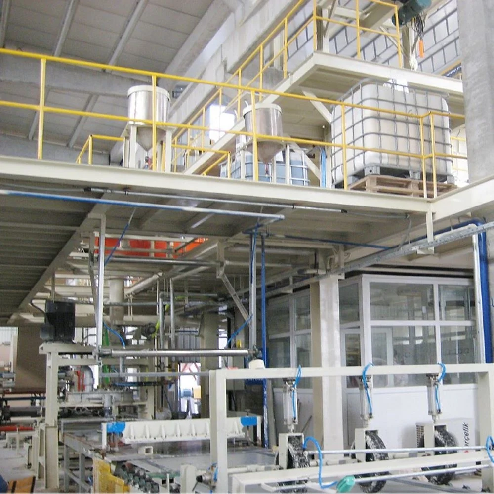 China machinery manufacture precast concrete slab gypsum board making machine