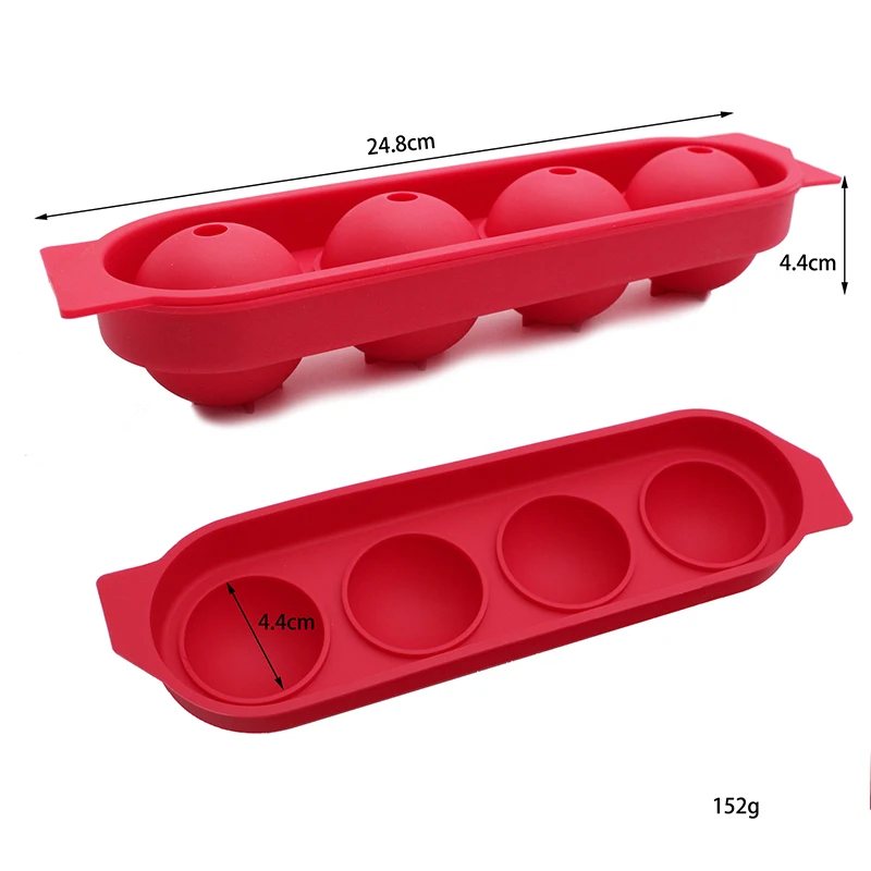 Силиконовая форма для виски в виде шарика льда диаметром 4,4 см