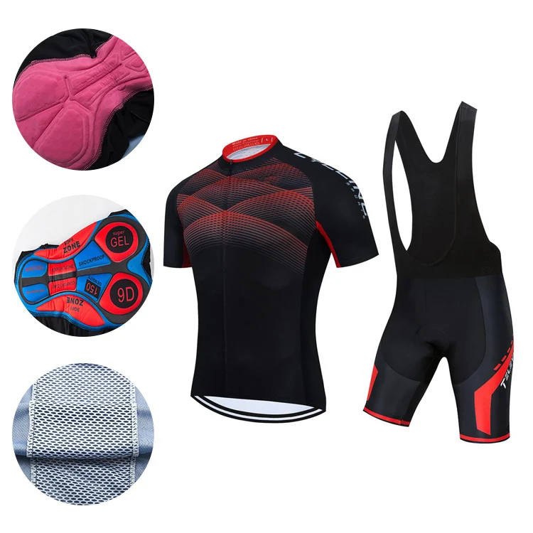 Design Quick Dry Bike T Shirt Riding Shirt Bike Jersey Cycling Set Men Color