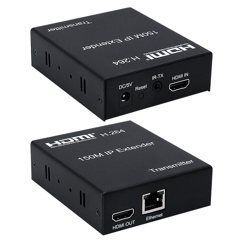 150M hdmi extender over IP H.264 HDMI Extender 150M HDMI TO RJ45   Extender with IR
