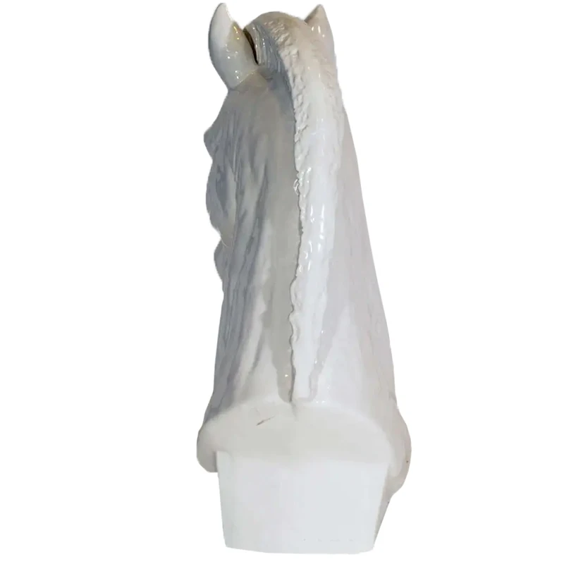 Белая керамическая форма для головы лошади среднего века под заказ