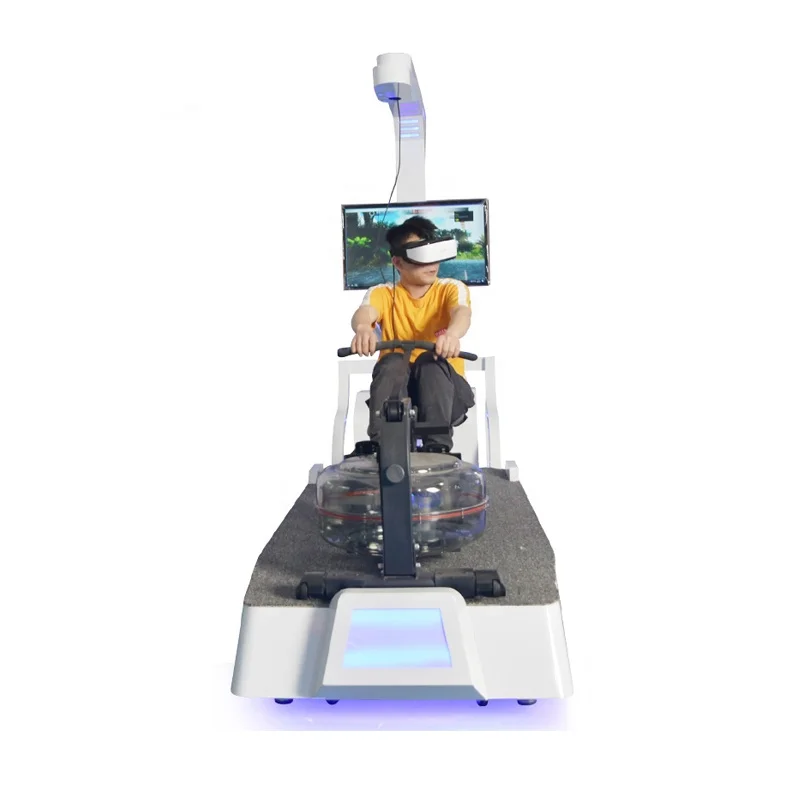 VR water resistance rowing machine simulates real resistance movement exercise game console entertainment equipment