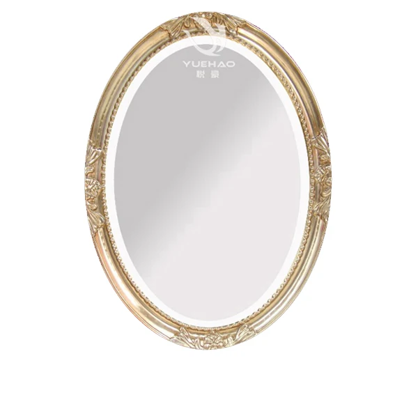 Large Size Oval Shape Mirror Frame Screw Installation Home Decor