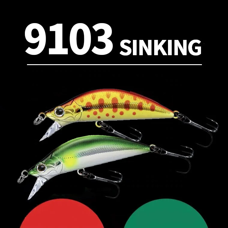 2023 New Design Japanese Mini Minnow Lure 50MM 4.5g Submerged Hard lure Beach Pesca Bass Fishing Trout Minnow