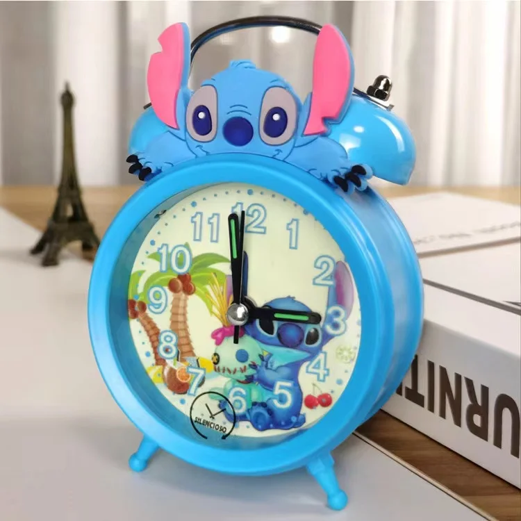 Cute creative cartoon student bedroom bedside night light alarm clock