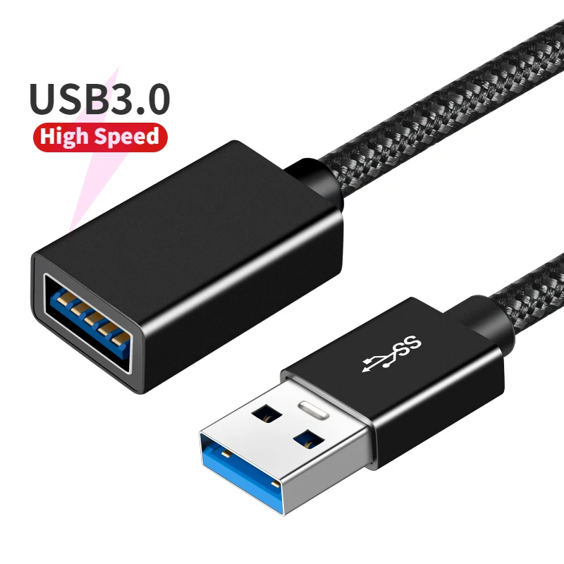 High Speed USB 3.0 Extension Cable A Male to A Female Adapter Cord with 5Gbps Data Transfer