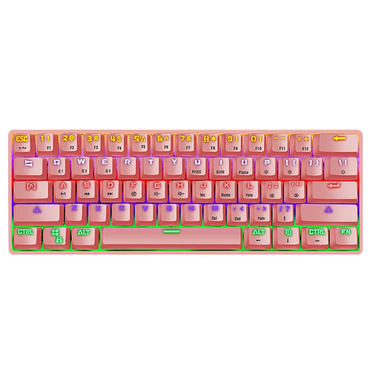 K28 Widely Use Bt5.0 2.4Gwireless Mechanical Keyboard Hot Selling Suitable For Pc Laptop Desktop Gaming New Type Rgb Keyboard