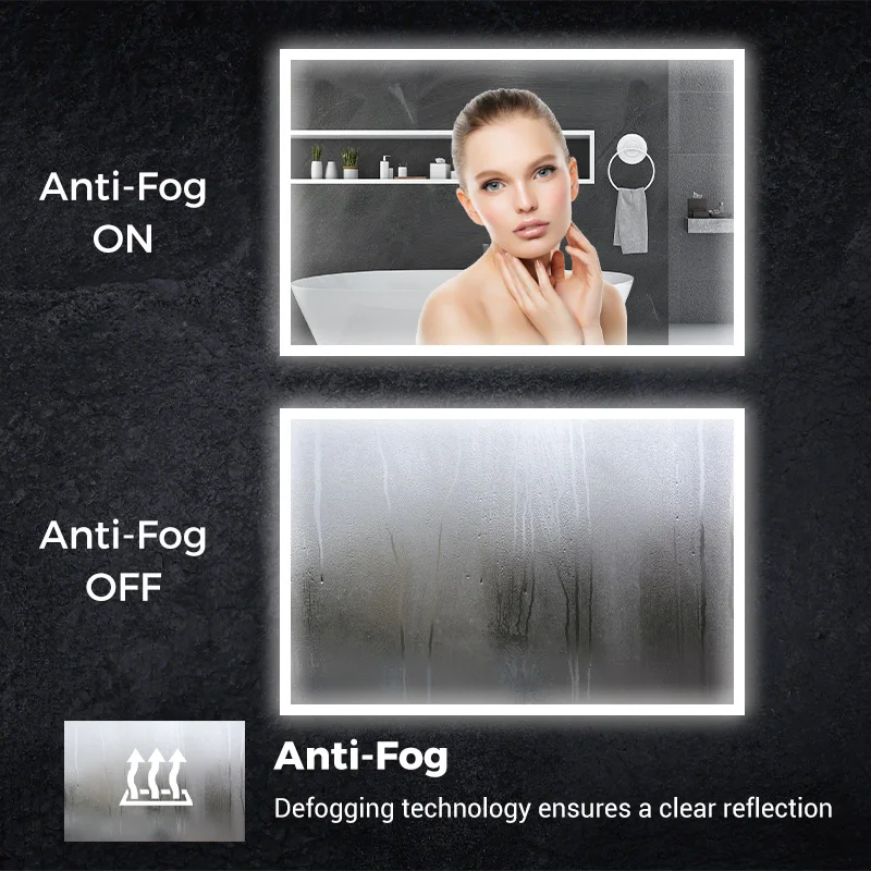 Manufacturer Wholesale Bathroom Mirror Led Lighted Anti-fog Vanity Smart Led Mirror TV with Android System