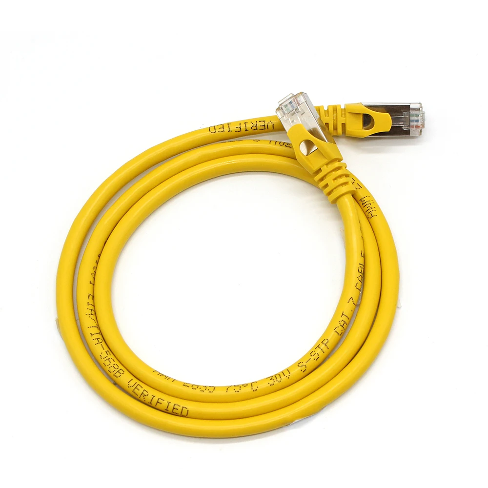 1 фут 5 м Rj45 0,3 метр 1 метр Длина желтый Sstp патч-корд плоский шнур Utp cat6a Cat7 cat 7 10 mtr патч-корд Stp сетевой кабель