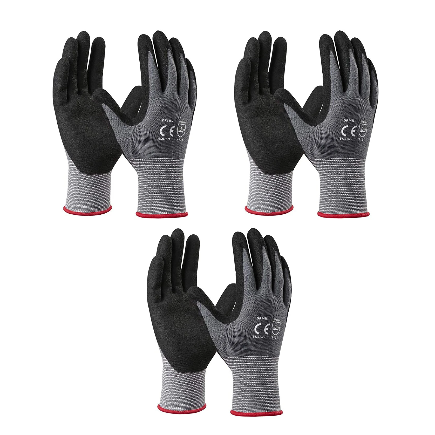 Anti cut Mechanic Work Hand Safety Protection PU Palm Coating Cut Resistant Gloves