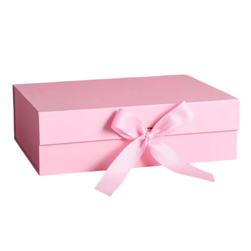 Factory Luxury Big Wedding Luxury Collapsible Cardboard Clothing Shoes Magnetic Closure Packaging Folding Paper Gift Box