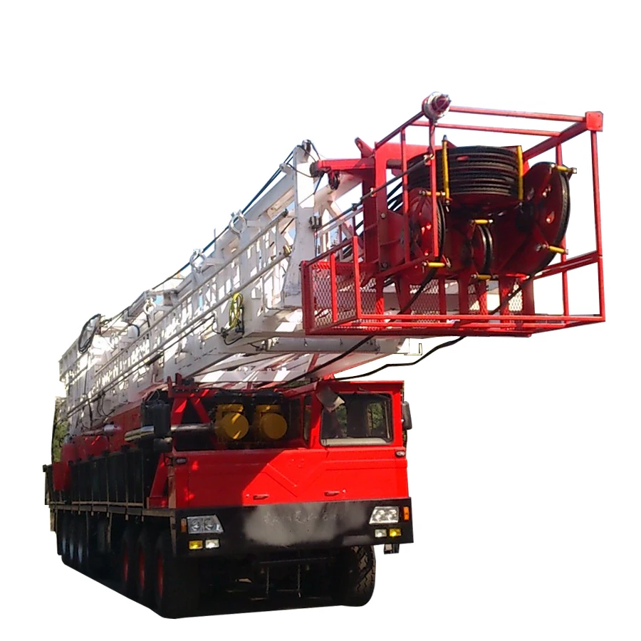 RG API Standard Oil Field Oil and Gas Well Bore Hole Truck Mounted Mobile 1000hp ZJ40 Drilling and Workover Rig