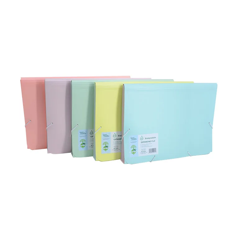 
Office supplies document folder,eco-friendly elastic closure folder, A4 expanding file folder 