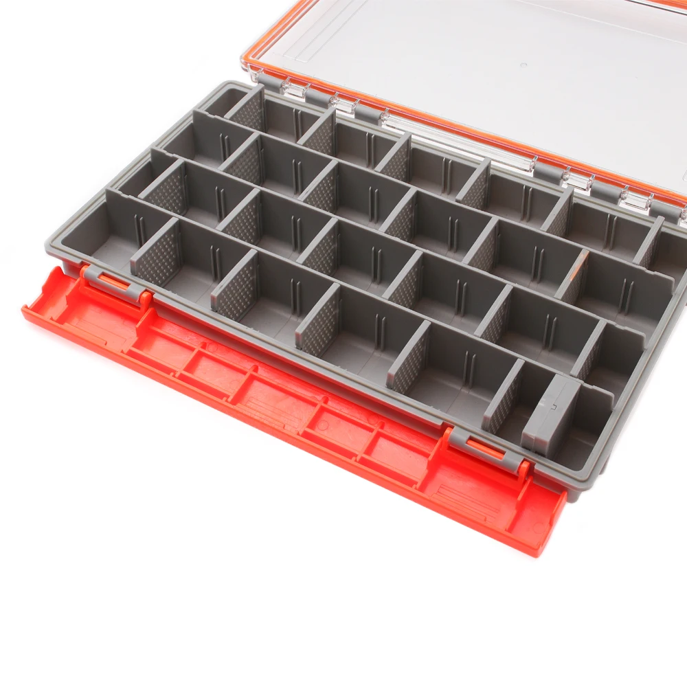 Waterproof Fishing Gear Box With Detachable Partitions And 3600 &3700 Trays,Fishing Gear Sorting Box and Terminal Accessories