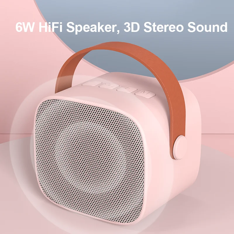 Wholesale Price Mini Cube Portable Speaker Voice Change Echo Wireless Speaker for Karaoke Music Playing