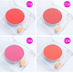 Oem your own logo face blush Equipped with cheek red brush