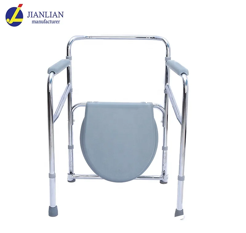 Foldable Toilet Chair Commode Seat for Elderly Pregnant Women Portable Potty Outdoor Camping