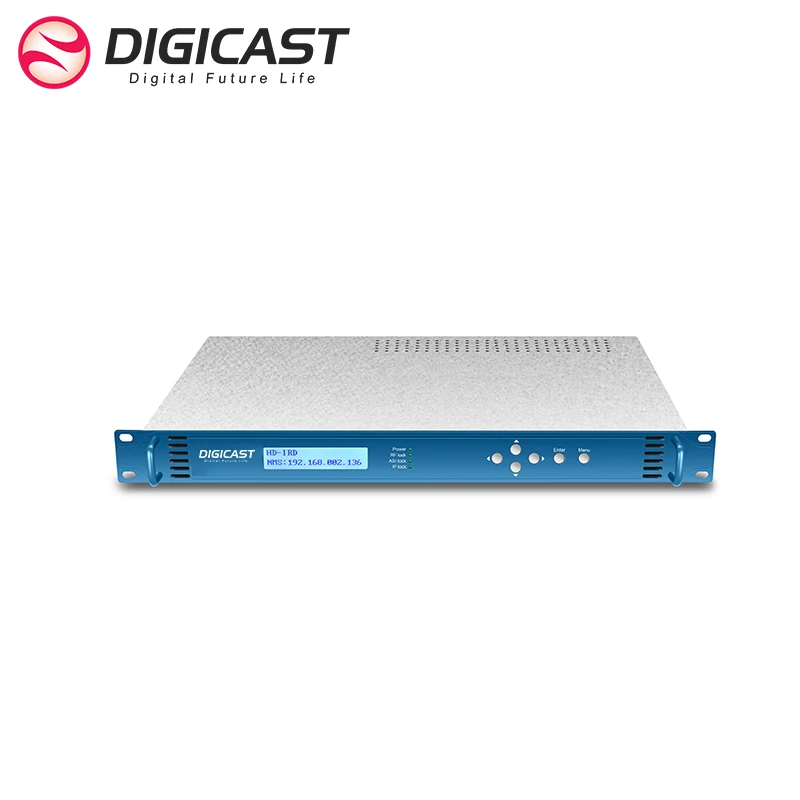 IP Output Satellite Receiver HD DVB-S2  SRT/UDP/RTP/FEC HD SDI IRD Decoder receiver