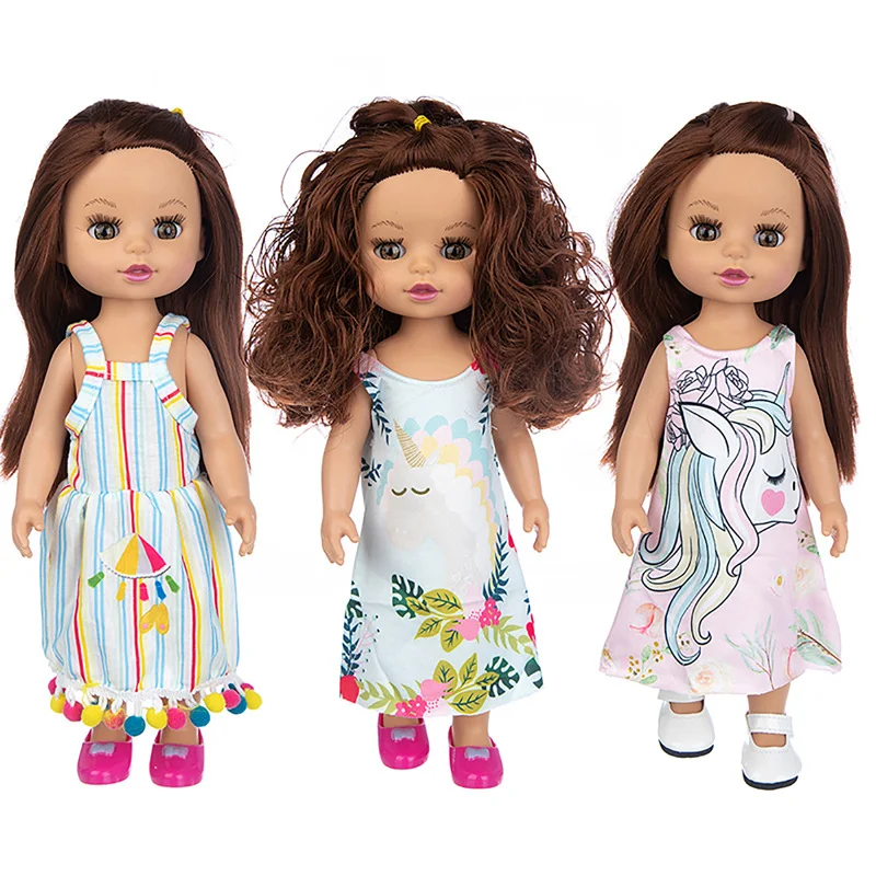 Wholesale Fashion Realistic Simulation Doll Clothes 14 Inch Vinyl Reborn Baby Dolls Toys American Girl Doll