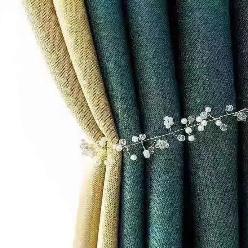 High Quality Blackout Linen Window Curtain Fabric For Living Room