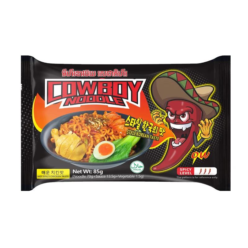 Fast Food Oem Dried Wholesale Noodle Supplier Halal Ramen Instant Noodles