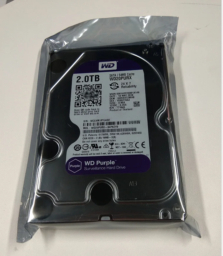 Original SSD HDD sata external surveillance New in stock purple hard disk HDD 1TB 2TB 4TB 6TB 8TB surveillance  drive wholesale