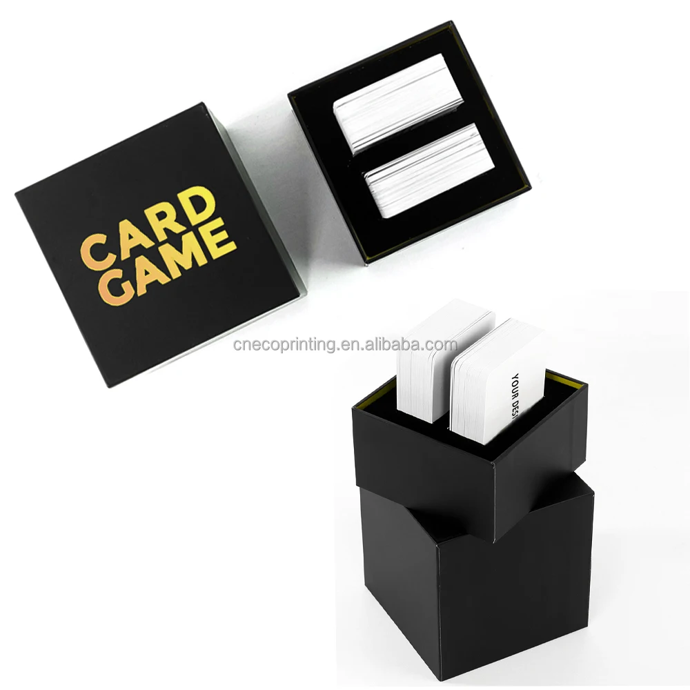 Custom Paper Printing Manufacture Best Entertainment Board Games Gift Luxury Playing Game Card