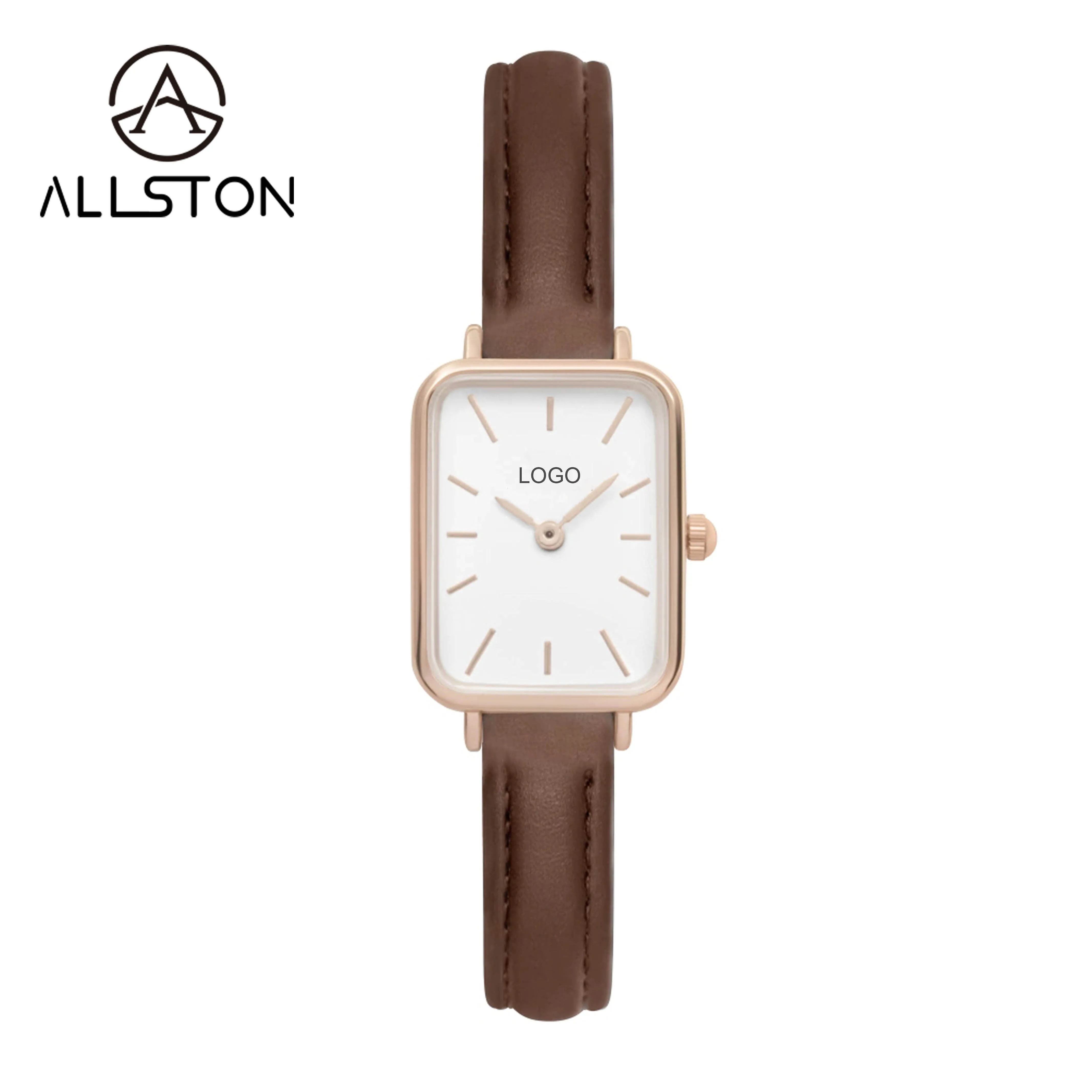Alston минималистский Золотой reloj ASN-40 2024 новейший популярный кварцевый механизм оптом от производителя студенческих часов