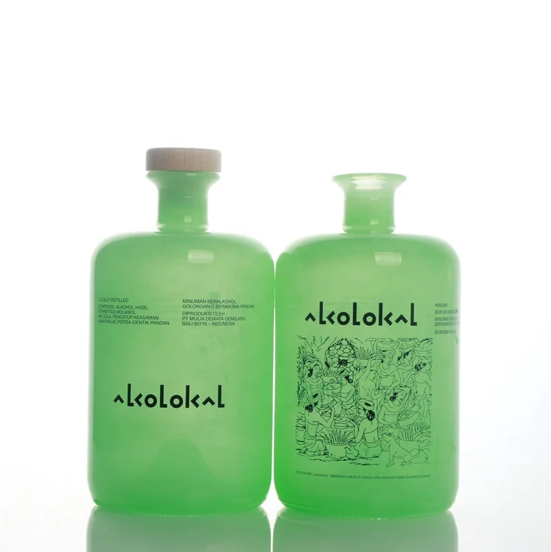 premium custom round 700ml spirits alcohol glass bottle 750ml wholesale glass liquor bottles