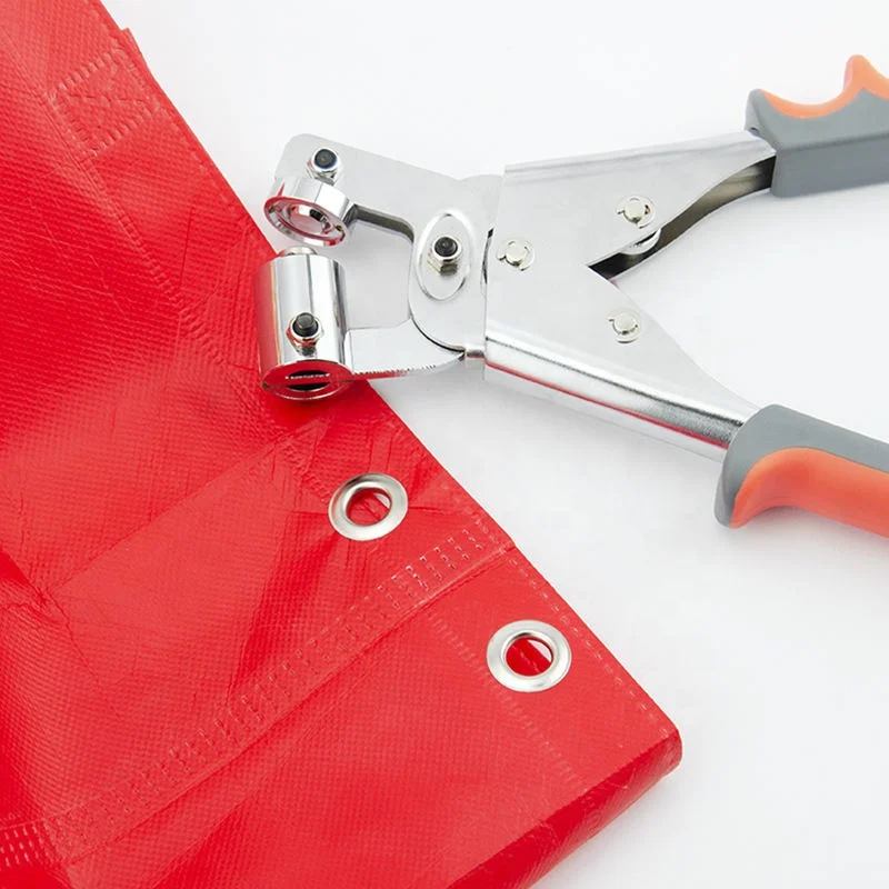 Легкий портативный ручной пресс 10 мм люверсы Заклепки плоскогубцы дырокол инструмент для занавесок кожи рекламная ткань
