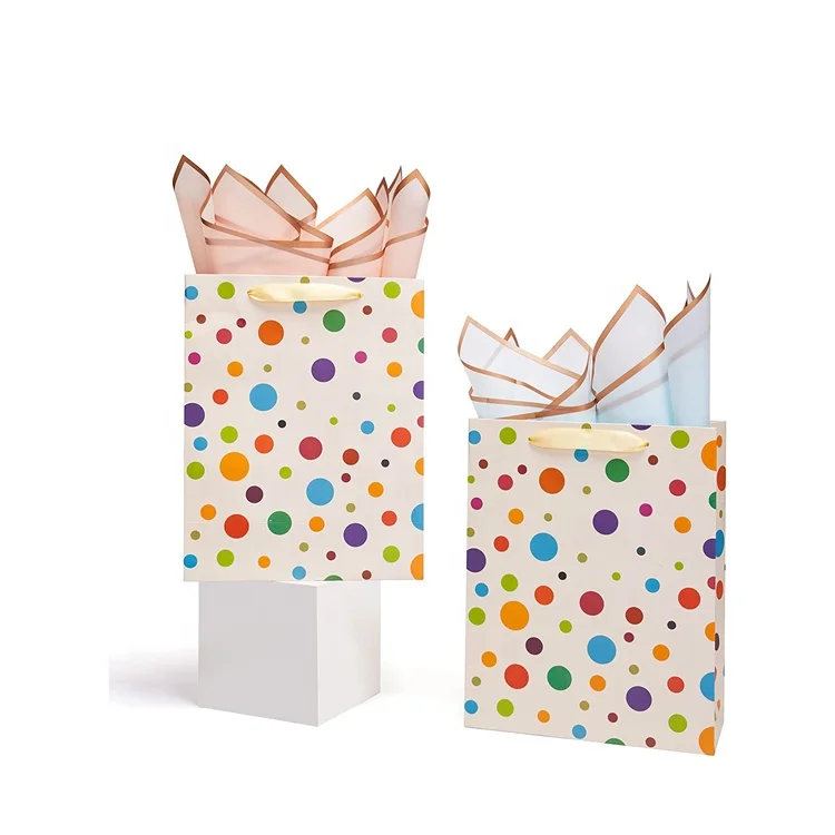 KM High Quality Recycle Eco-Friendly Paper Shopping Bags For Cosmetic Packing