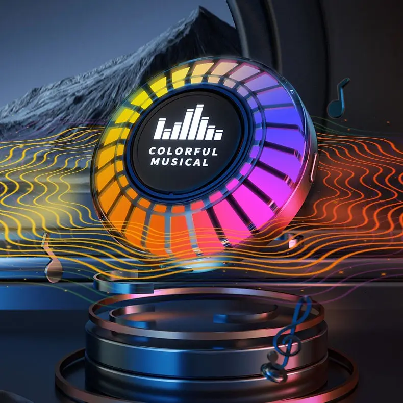 Wholesale OEM Creative Portable Wireless speaker F8 Colorful Rhythm Musical Bone Conduction Speaker