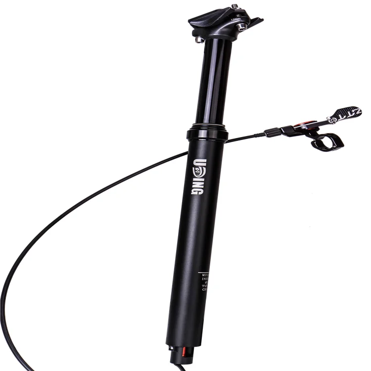 
MTB Dropper Seatpost Adjustable Suspension Seat Post Internal Routing External Cable Remote Lever 100mm Travel 30.9 31.6 