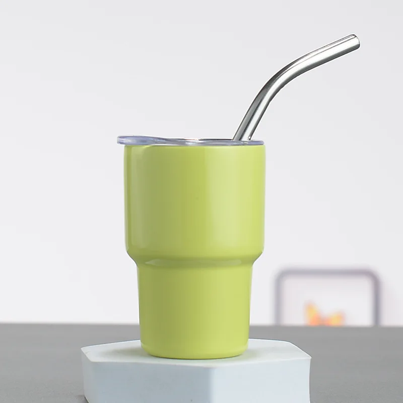 colors glass whiskey cup shot glass skulls double cup Stainless Steel Sublimation 3oz Cute Mini Tumbler Shot Glass with Lid