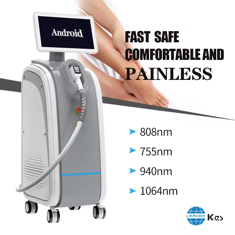 KES Threewavelangts Laser Hair Removal Professional Painless Laser Hair Removal Machine Permanent Beauty Equipment