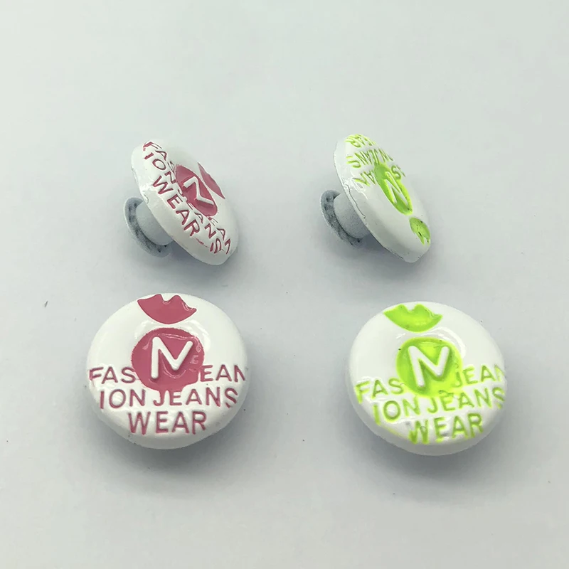 Personalized new N letter custom color jeans buttons for jeans