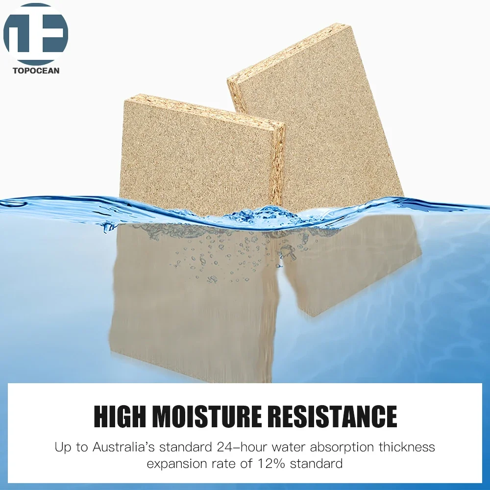 TOPOCEAN Moisture Resistant 1830*2440 18mm raw particle board wood boards for office furniture