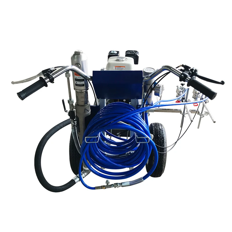 China Cheap Price Mechanical Plunger Hand Push cold spraying line painting road marking machine cold paint for sale