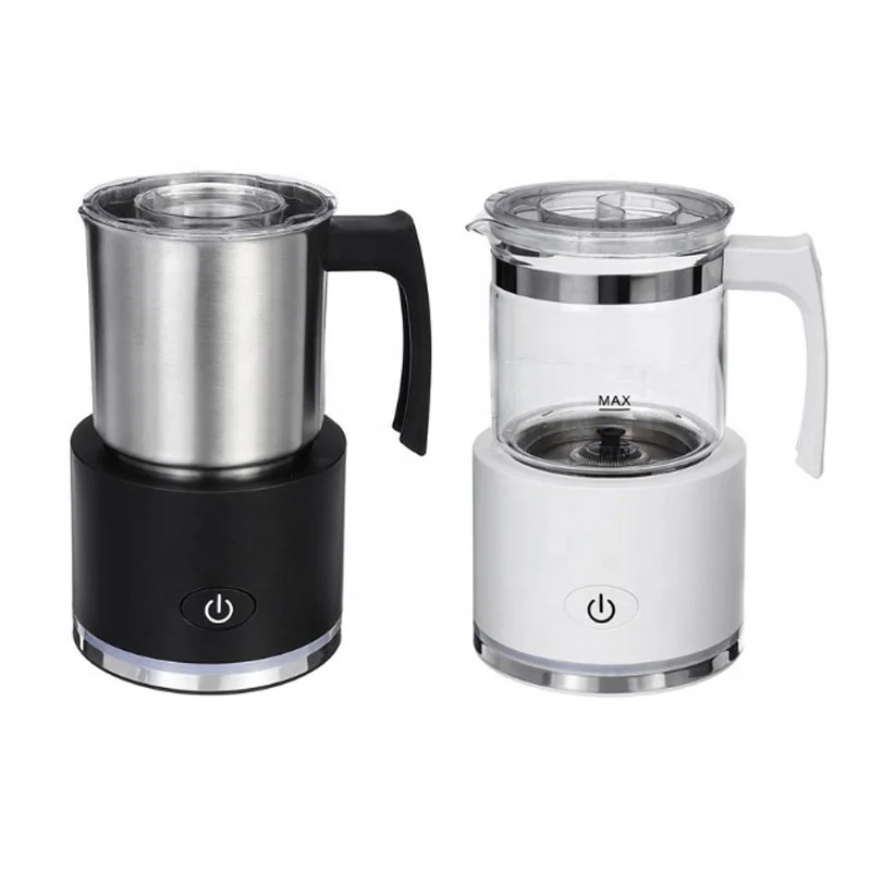 2022 Battery Operated automatic hand milk frother electric coffee frother With Stainless Steel Whisk