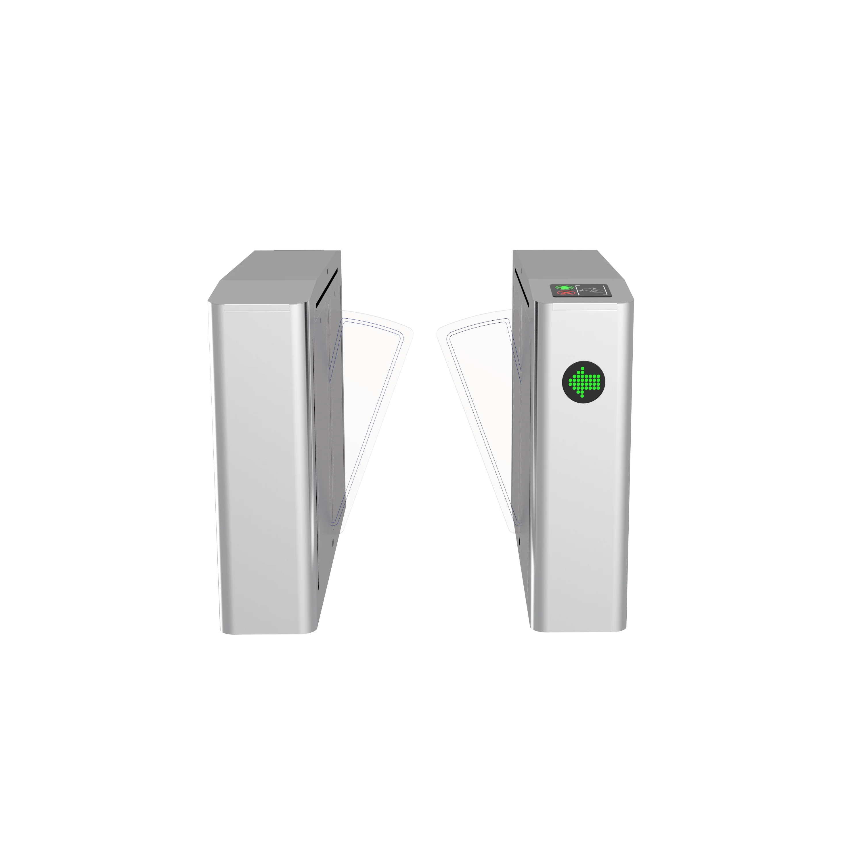 Biometric Access Control Flap Turnstile Stadium Entry Flap Barrier for School Hotel
