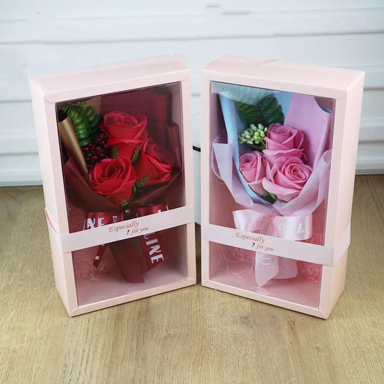 YAYUN CH1149 Hot Selling Romantic Mothers Day Gift  Soap Rose Gift Box