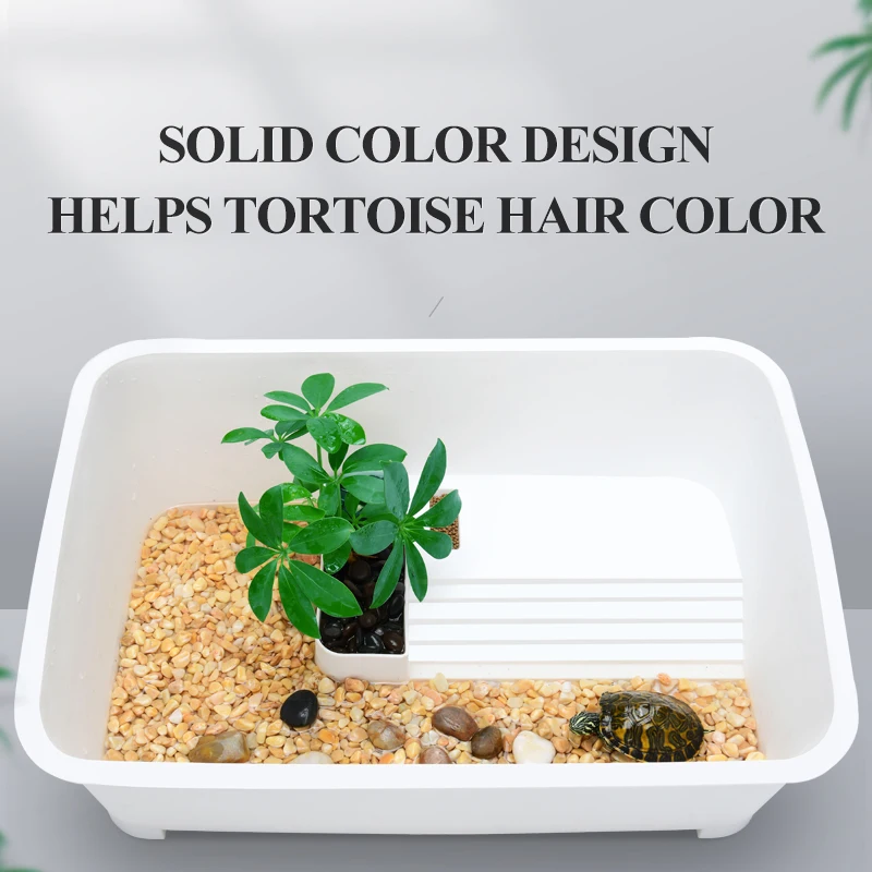 Yee Wholesale Big White Amphibious Reptiles Turtle Tank Cases