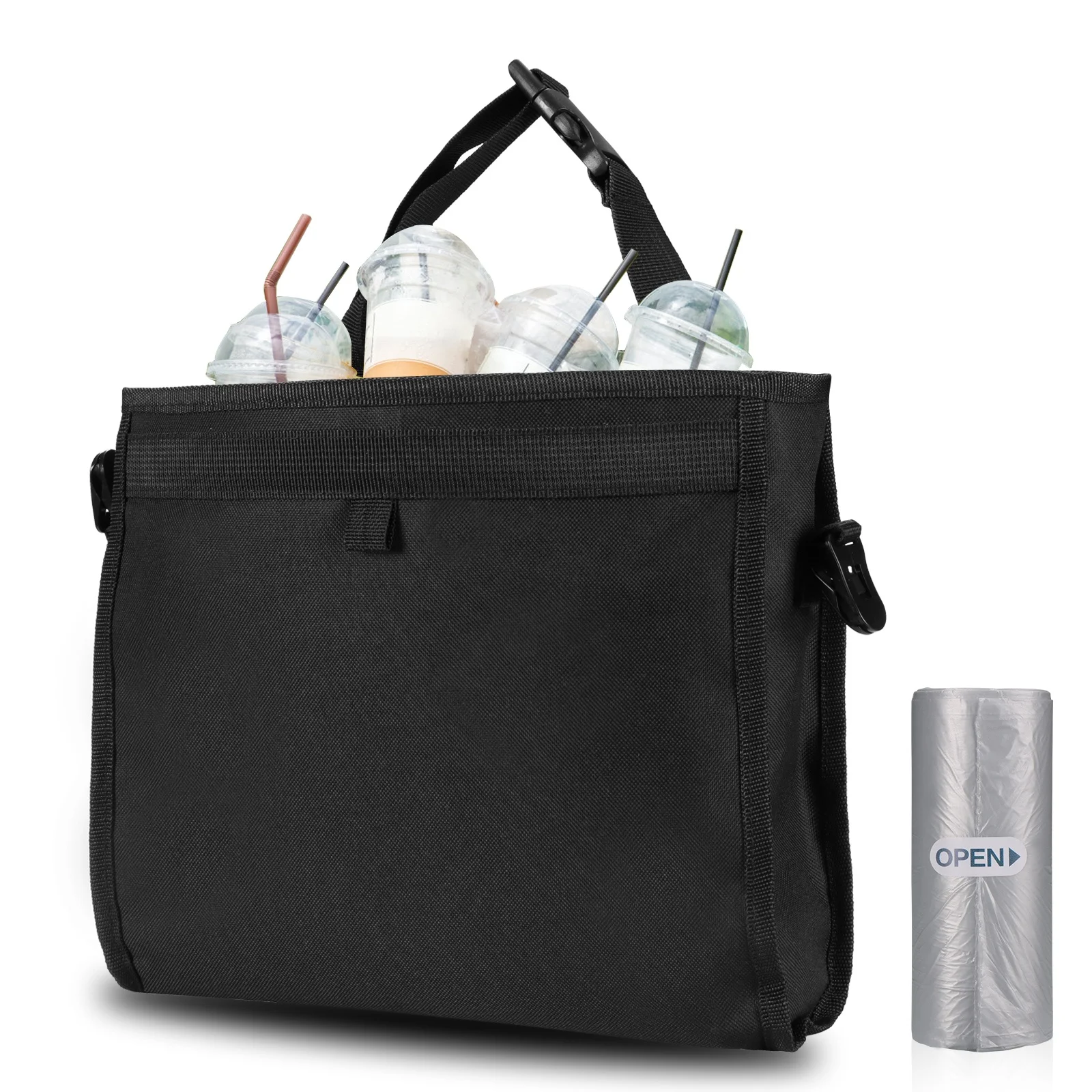 Бесплатная доставка к нам! Водонепроницаемая подвесная мусорная корзина для автомобиля, магнит на верхней части, складная мусорная корзина для транспортного средства