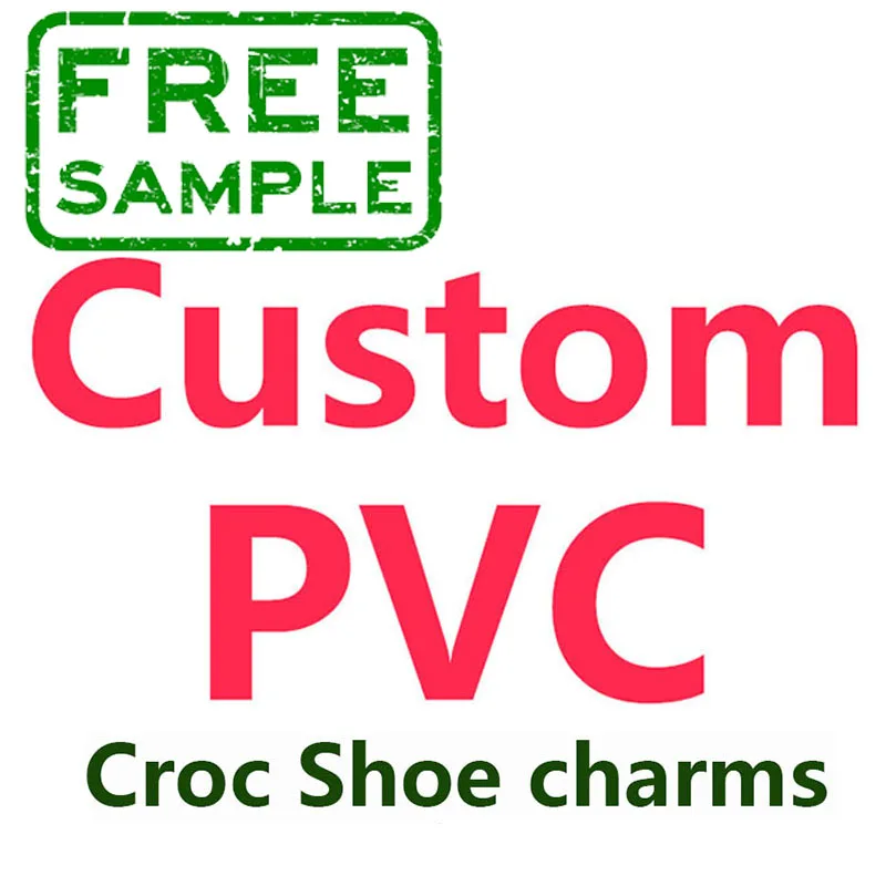 FREE Sample Custom PVC Shoe charm crocely-charms accesorios designer charms bulk bracelet customized with logo custom