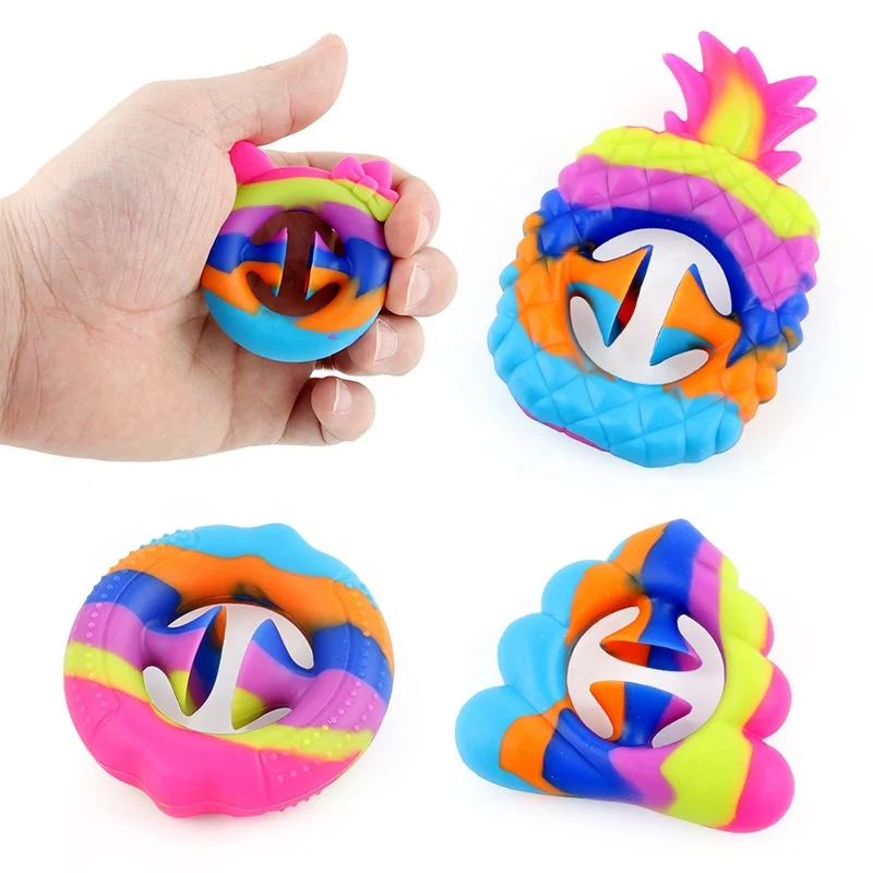 Wholesale Finger Hand Grip Anti Stress Fidget Toys Stress Reliever Toys Sensory Toys For Kids Adult