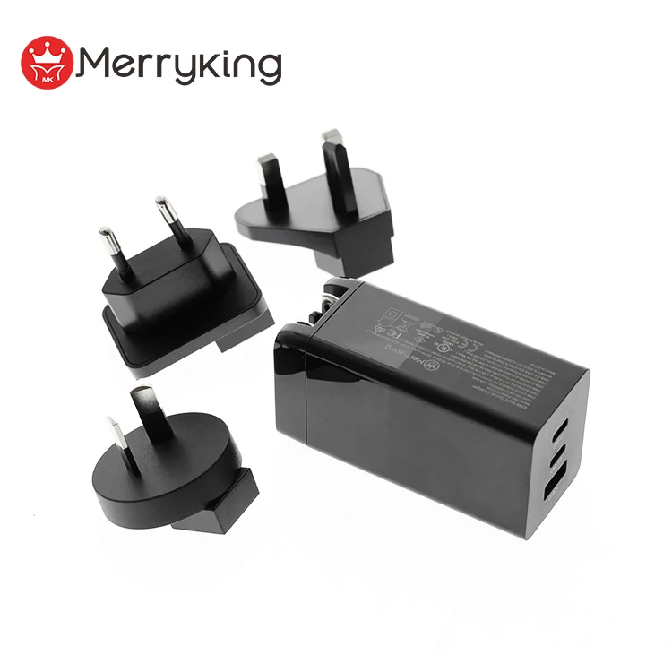 Сетевое зарядное устройство с 3 USB-портами 5 В 9 12 20 в 65