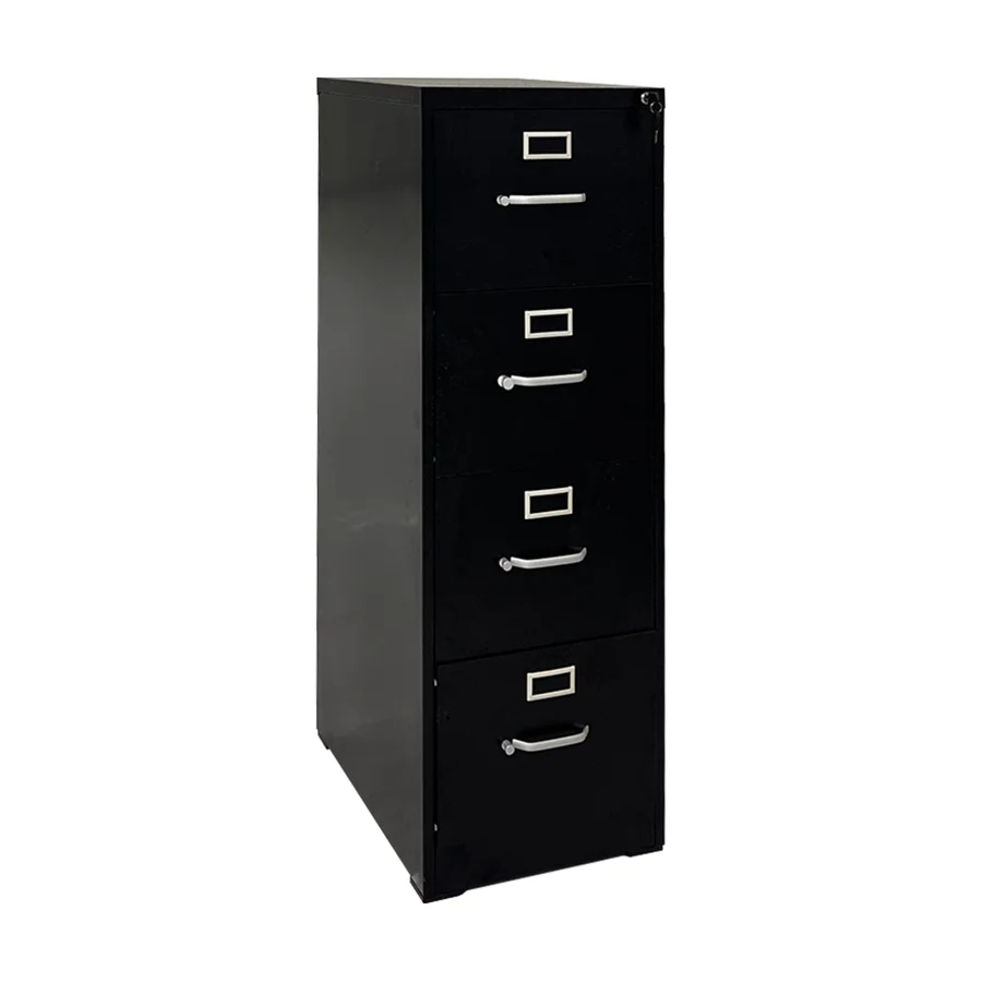 Whole sale Lockable 4 Drawers White Office Furniture Modern Filing Cabinet Card File Cabinet Metal Storage Office File Cabinet