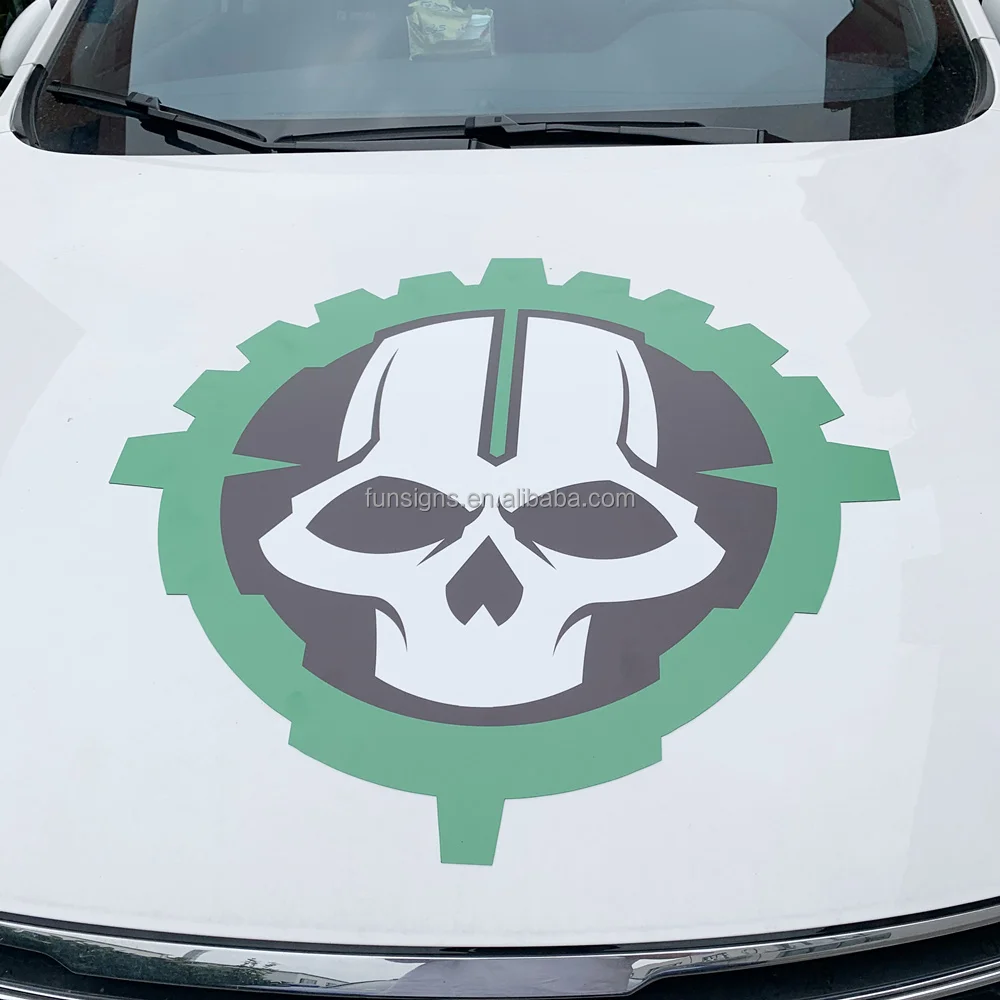 Large Size Decorative Logo Magnets, Custom Printed Car Truck Van Flexible Magnetic Signs