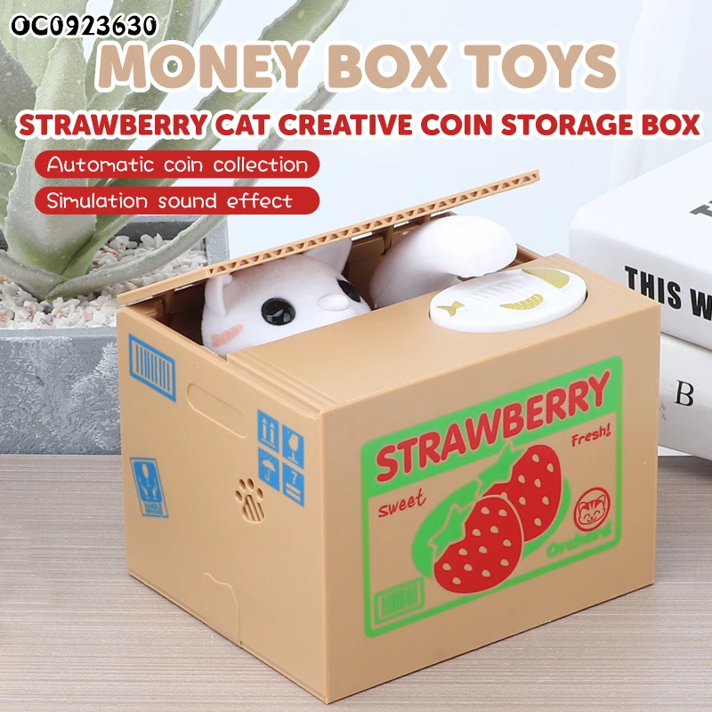 Funny anti stress games money box battery operated toys for children