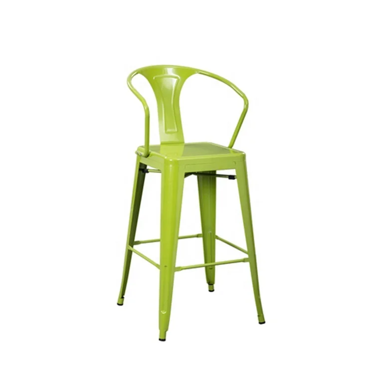 Fashion modern design outdoor furniture arm tolix high bar chair